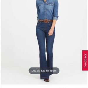 NWT Spanx flare blue jeans